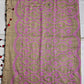 brown and pink kutch hand embroidered mulcotton saree casual and office wear lightweight with blouse piece best price