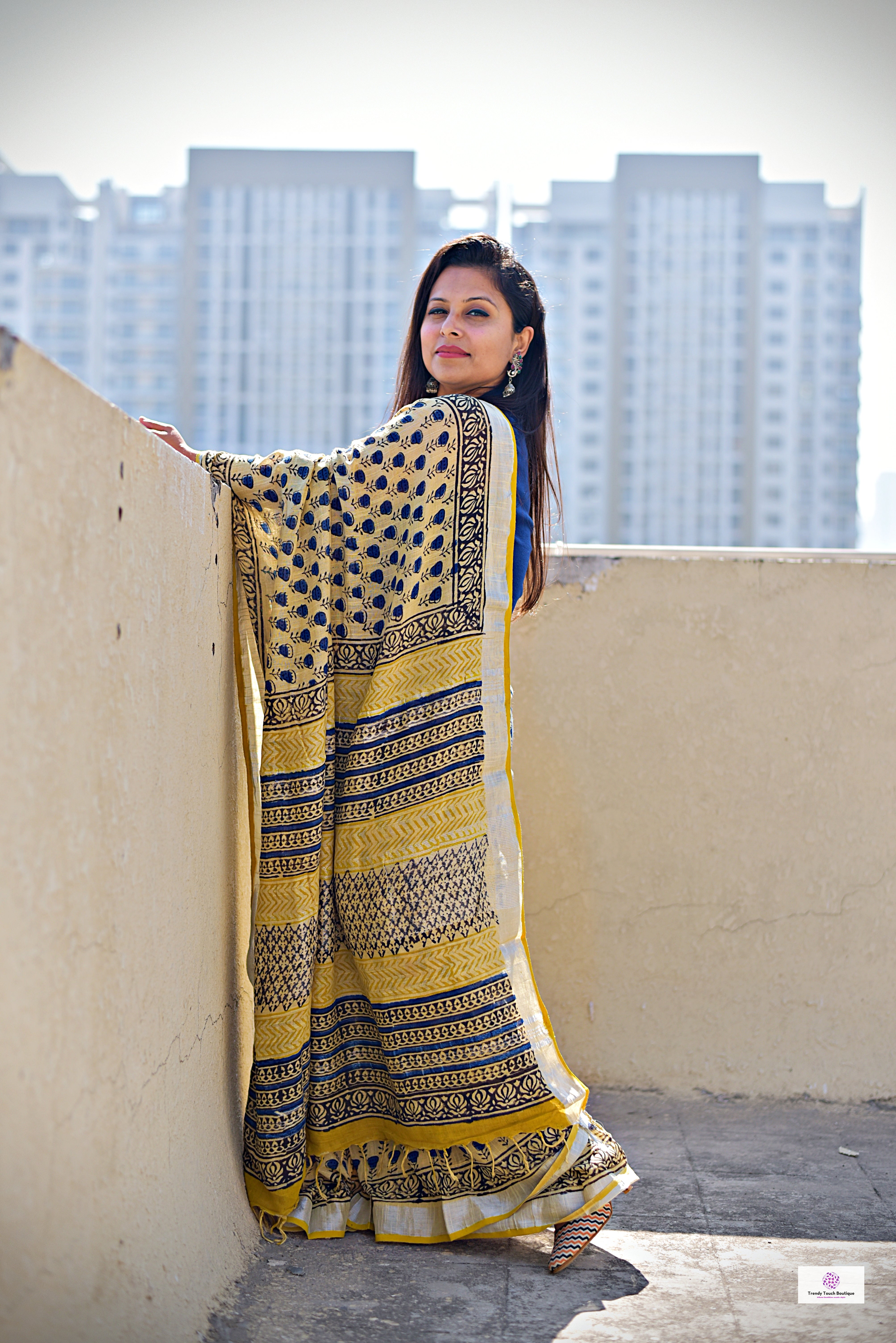 Block Print Saree - Buy Handblock Printed Sarees Online Now