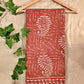 CINNAMON - HANDBLOCK PRINT - MULCOTTON SAREE