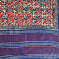 handblock print best summer fabric mulcotton saree office wear and lightweight summer sarees best price red and blue for teachers and corporate women