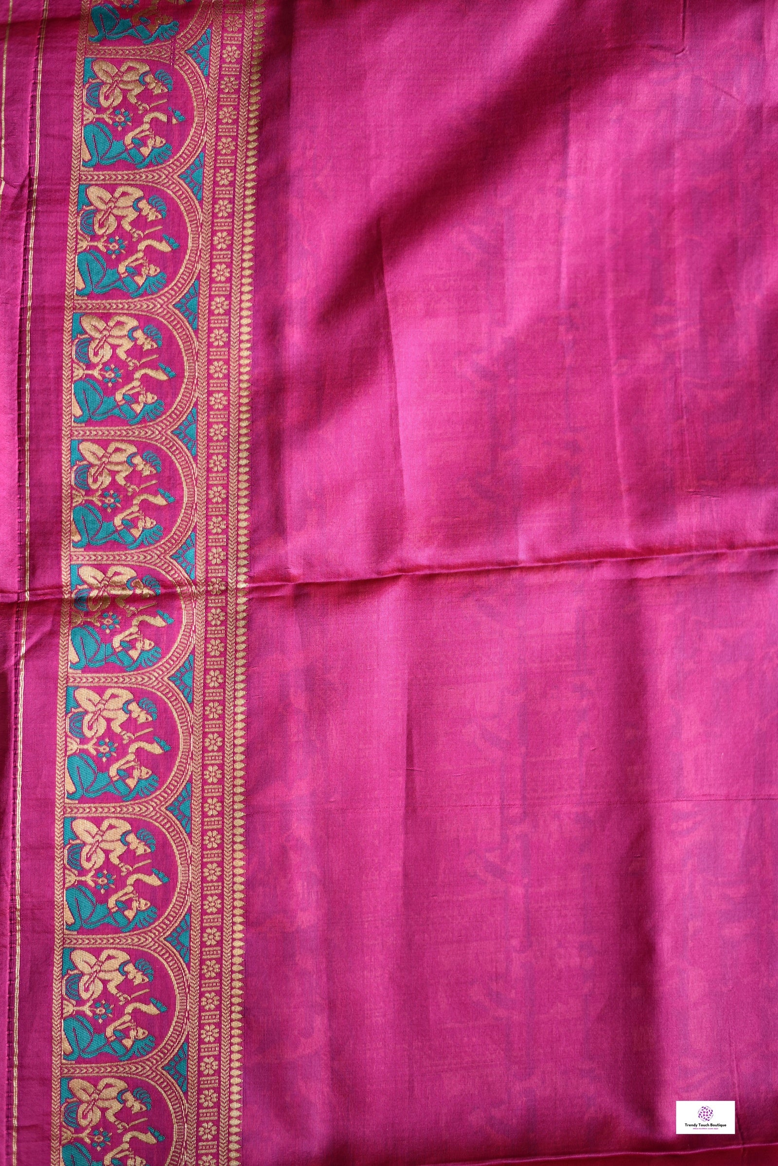 green pink soft baluchari silk saree for wedding and special ocassion lightweight with blouse piece best price