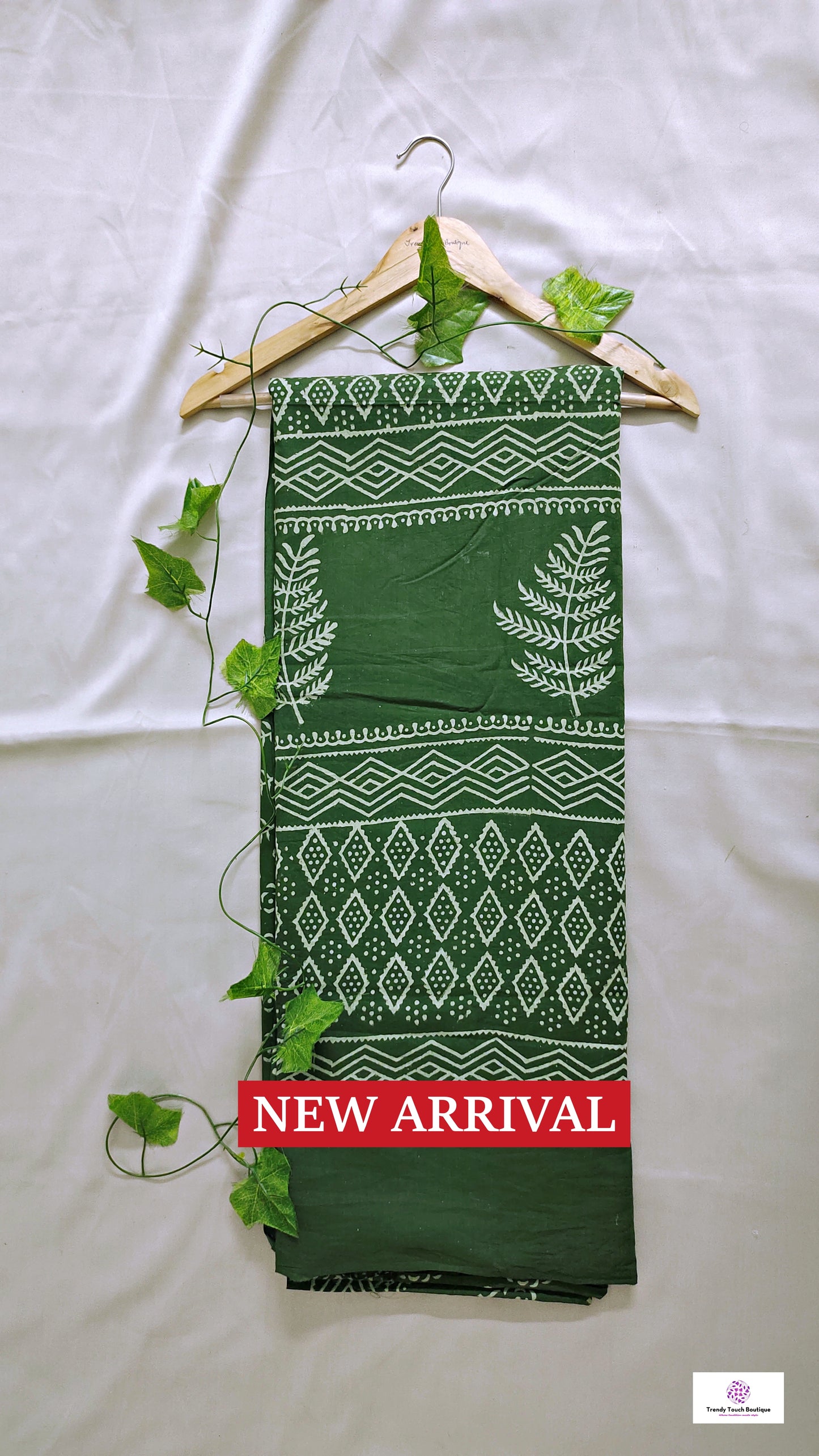 handblockprint green mulcotton saree best summer fabric office and casual saree styling best price with blouse piece
