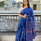 FALAK - KANTHA HAND EMBROIDERED - KHESH KHADI COTTON SAREE