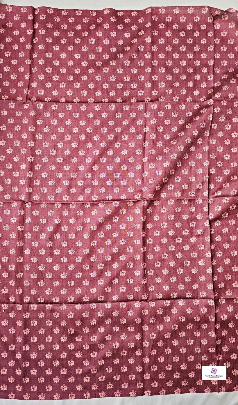 Maroon semi tussar silk aaree paithani pattern digital print for regular wear and casual function office for women with blouse piece and best price