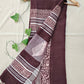  best summer handwoven handloom fabric handblock print organic slub linen saree brown color floral pattern at best price online with blouse piece for office wear or everyday styling!