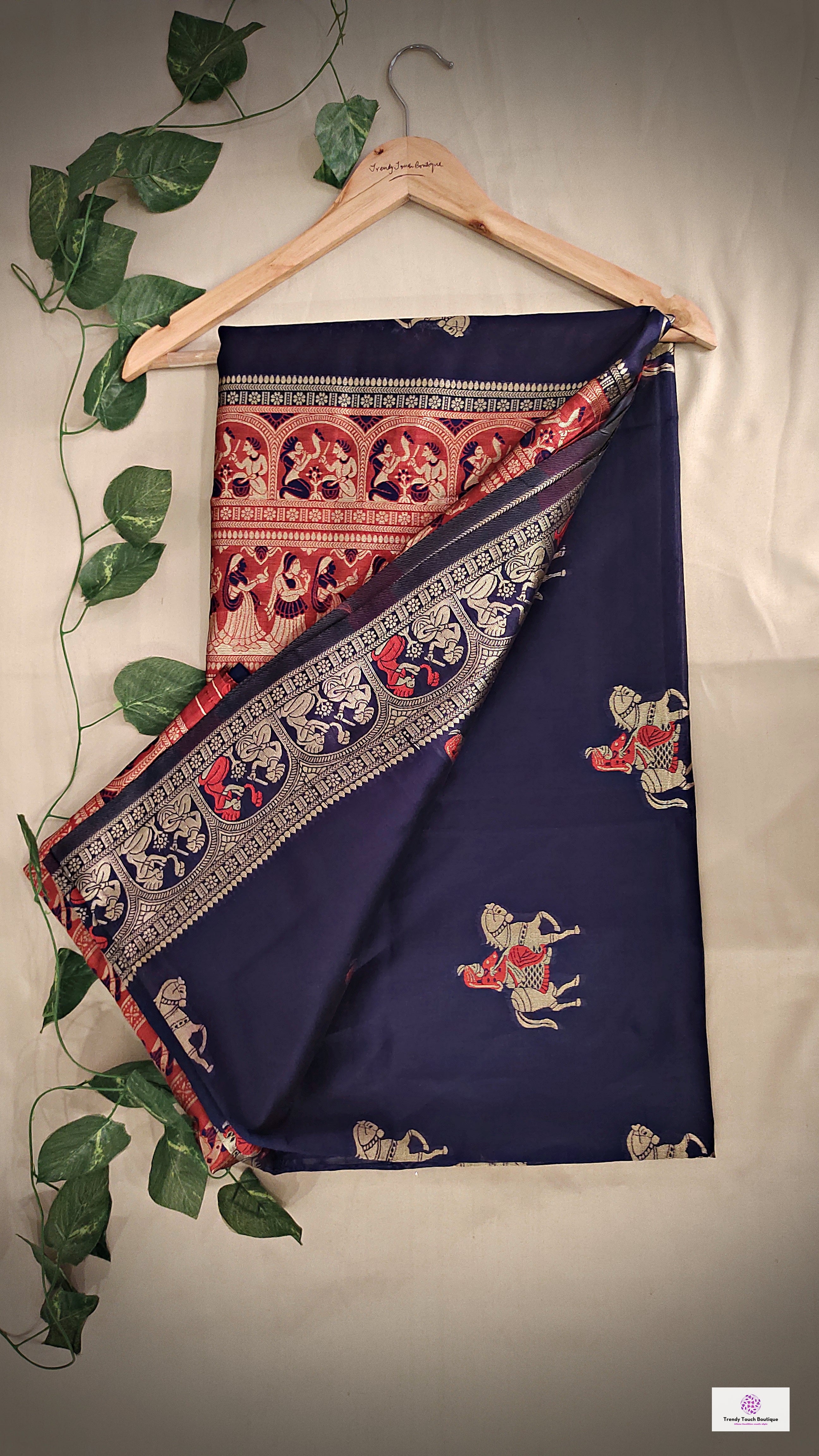 Black Silk Embroidery Wedding Saree | Designer Silk Saree | Handloom S –  Vara Vastram