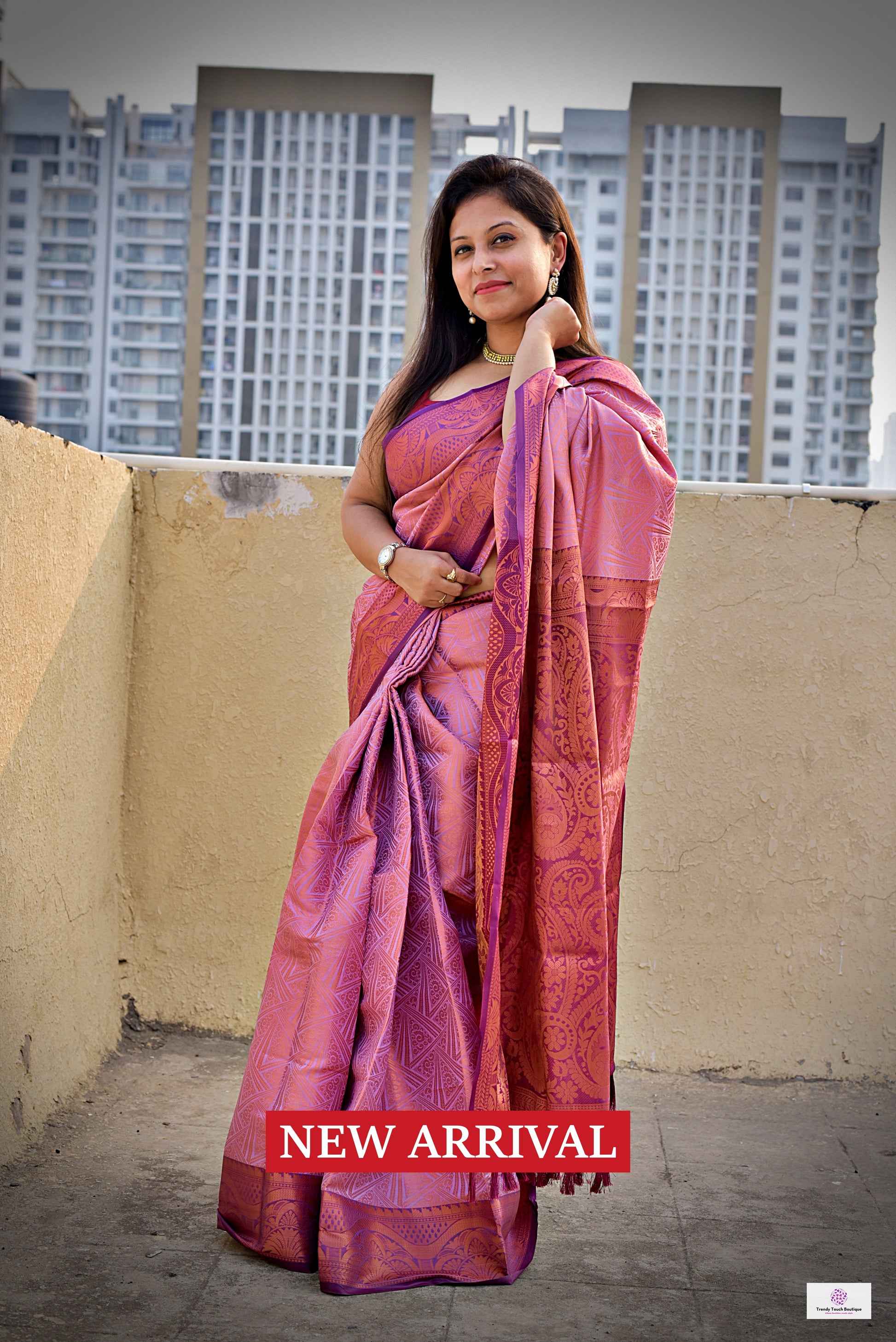 pink color pattu silk saree for wedding soft silk saree online marriage function contrast brocade work with blouse piece kubera pattu silk saree soft silk
