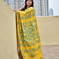 TANISHKA - KANTHA HAND EMBROIDERED - BLENDED BANGALORE SILK (YELLOW)