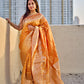 SWARNO - BANARASI SILK SAREE - OCHRE YELLOW