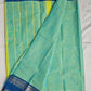 MINTY - CHETTINAD COTTON SAREE (SEA GREEN & TEAL BLUE)