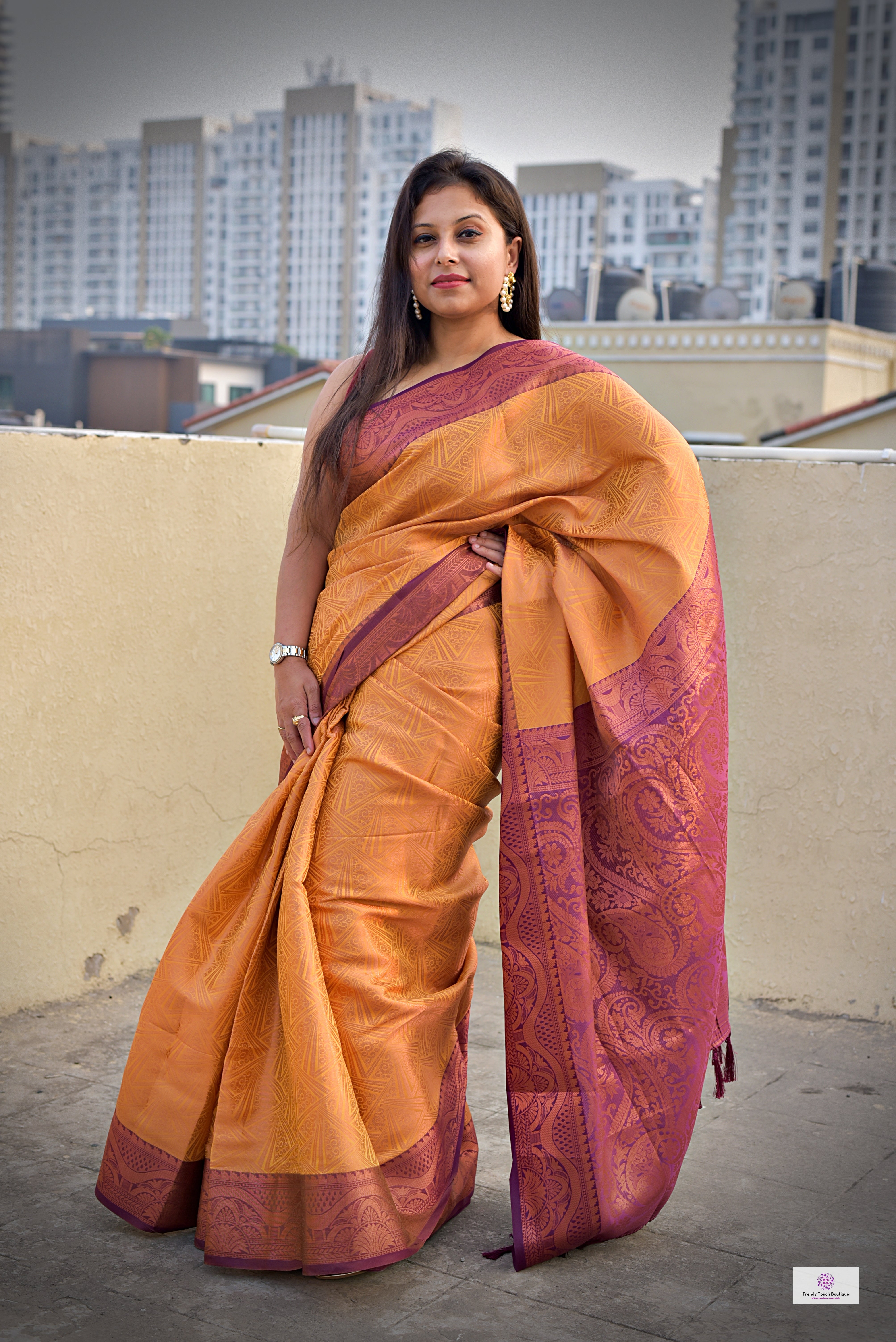 Uppada sarees | latest traditional kaddy border uppada pattu saree online  from weavers | TPUH00281