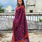 kantha handembroidered designer mulcotton sareeMmagenta purple orange office corporate events and family functions and ceremonies best summer fabric best price marriage wedding ceremonies functions saree