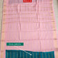 MARINE - MADURAI SUNGUDI COTTON SAREE (TEAL GREEN & BABY PINK)