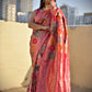Wedding and bridal function wear saree pink banarasi silk affordable party wear saree zari work rangkat marriage function saree