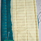 SEA - MADURAI SUNGUDI COTTON SAREE (TEAL GREEN & CREAM)