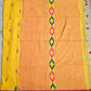 BASANT (PINK TASSELS) BENGAL COTTON HANDLOOM SAREE (YELLOW)