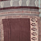  best summer handwoven handloom fabric handblock print organic slub linen saree brown color floral pattern at best price online with blouse piece for office wear or everyday styling!