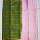 OLIVE - MADURAI SUNGUDI COTTON SAREE (OLIVE GREEN & PINK)