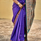 HRIDAY - KATAAN SILK - (VIOLET-RAMA GREEN)