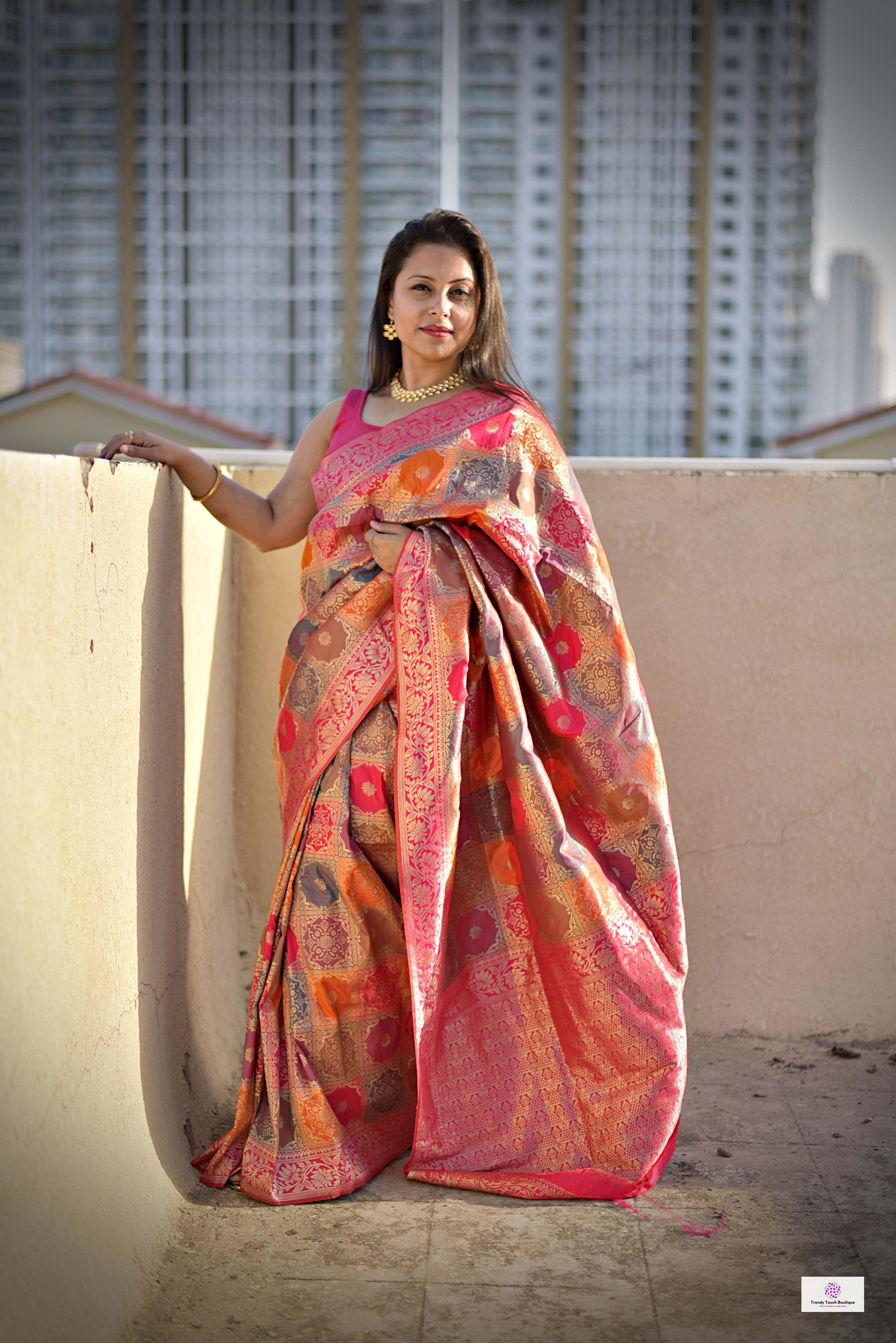 pure silk printed glorious white and yellow saree, designer wear