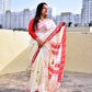 Phulia pure Bengal cotton handloom saree red white green saree for everyday regular wear saraswati puja ceremonies temple wear with blouse piece best price 