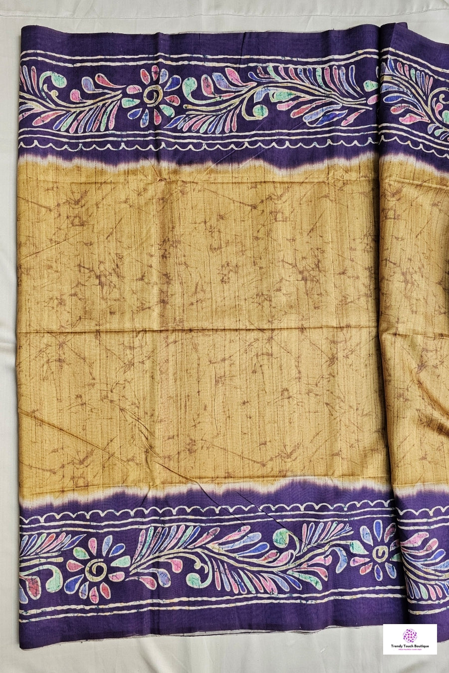 TULIKA - TULI BATIK (DIGITAL PRINT) - SEMI TUSSAR SILK SAREE