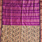 kalyani cotton gadwal kalamkari print peach magenta saree lightweight for office and special function with blouse piece best price