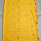 BASANT (PINK TASSELS) BENGAL COTTON HANDLOOM SAREE (YELLOW)