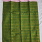 OLIVE - MADURAI SUNGUDI COTTON SAREE (OLIVE GREEN & PINK)