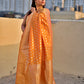 SWARNO - BANARASI SILK SAREE - OCHRE YELLOW