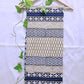 handblockprinted blue beige organic mulcotton saree best summer fabric office and causal style best price with blouse piece