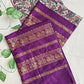 kalyani cotton gadwal kalamkari print pista green magenta saree with zari lata gadwal border is lightweight for office and special function with blouse piece best price