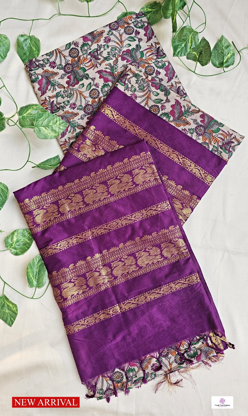 kalyani cotton gadwal kalamkari print pista green magenta saree with zari lata gadwal border is lightweight for office and special function with blouse piece best price