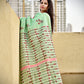 pista green and red kantha handembroidered designer khesh khadi cotton handloom saree best summer fabric with blouse piece best price wedding functions