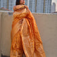 SWARNO - BANARASI SILK SAREE - OCHRE YELLOW