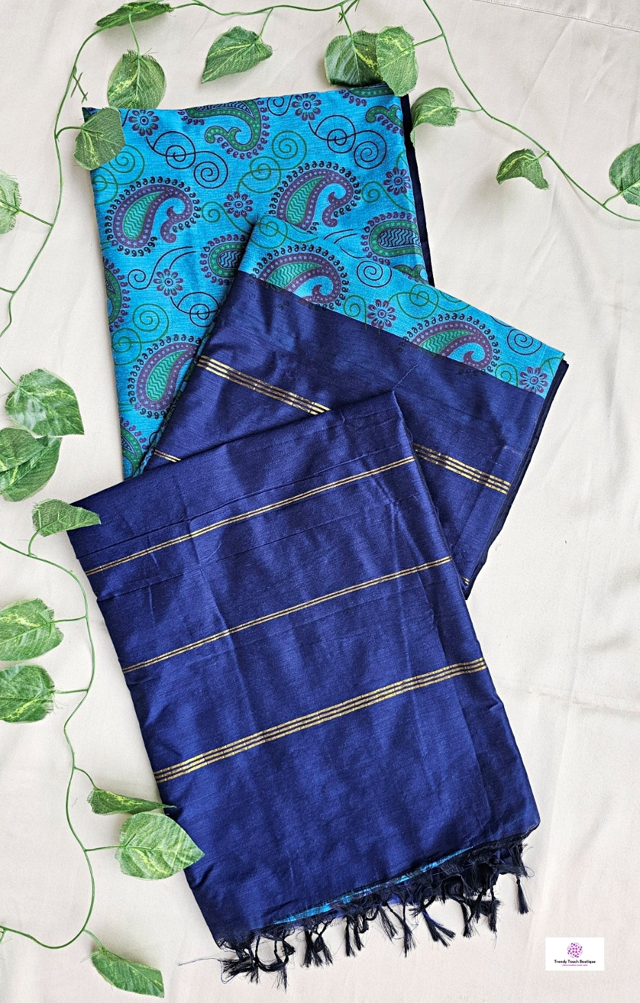 kalyani cotton gadwal kalamkari print blue saree with temple border is lightweight for office and special function with blouse piece best price