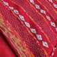 Kantha stitch handembroidered designer red khesh khadi cotton handloom with blouse piece best price