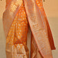 SWARNO - BANARASI SILK SAREE - OCHRE YELLOW