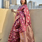 KASHISH - BANARASI SILK SAREE - WINE