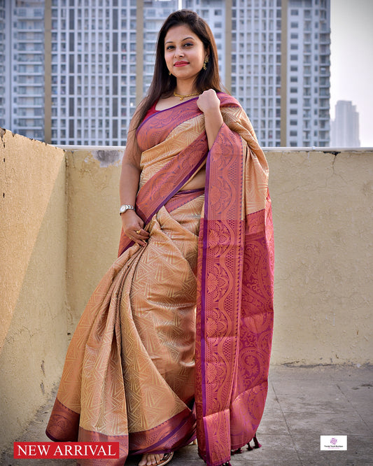 ANJALI - KUBERA PATTU SILK SAREE - IVORY