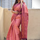 ESHA - KUBERA PATTU SILK SAREE - PEACH PINK