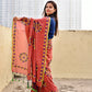 kantha handembroidered mulcotton designer saree best price for casual and wedding functions