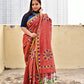 kantha handembroidered mulcotton designer saree best price for casual and wedding functions