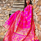 SHAKUNTALA - BALUCHARI SILK (HOT PINK & GOLDEN)