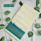 SEA - MADURAI SUNGUDI COTTON SAREE (TEAL GREEN & CREAM)