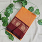 FIREFLY - CHETTINAD COTTON SAREE (ORANGE YELLOW & MAROON)