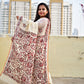 Kantha Phulkari handembroidery work Designer Khadi Tussar saree ivory color with maroon thread best price with blouse piece wedding function and casual celebrations and events