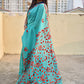 kantha handembroidered teal green and maroon designer cotton silk saree for office and summer celebration styling with blouse piece best price