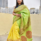 KAYA - KANTHA HAND EMBROIDERED - DESIGNER KHADI COTTON SAREE