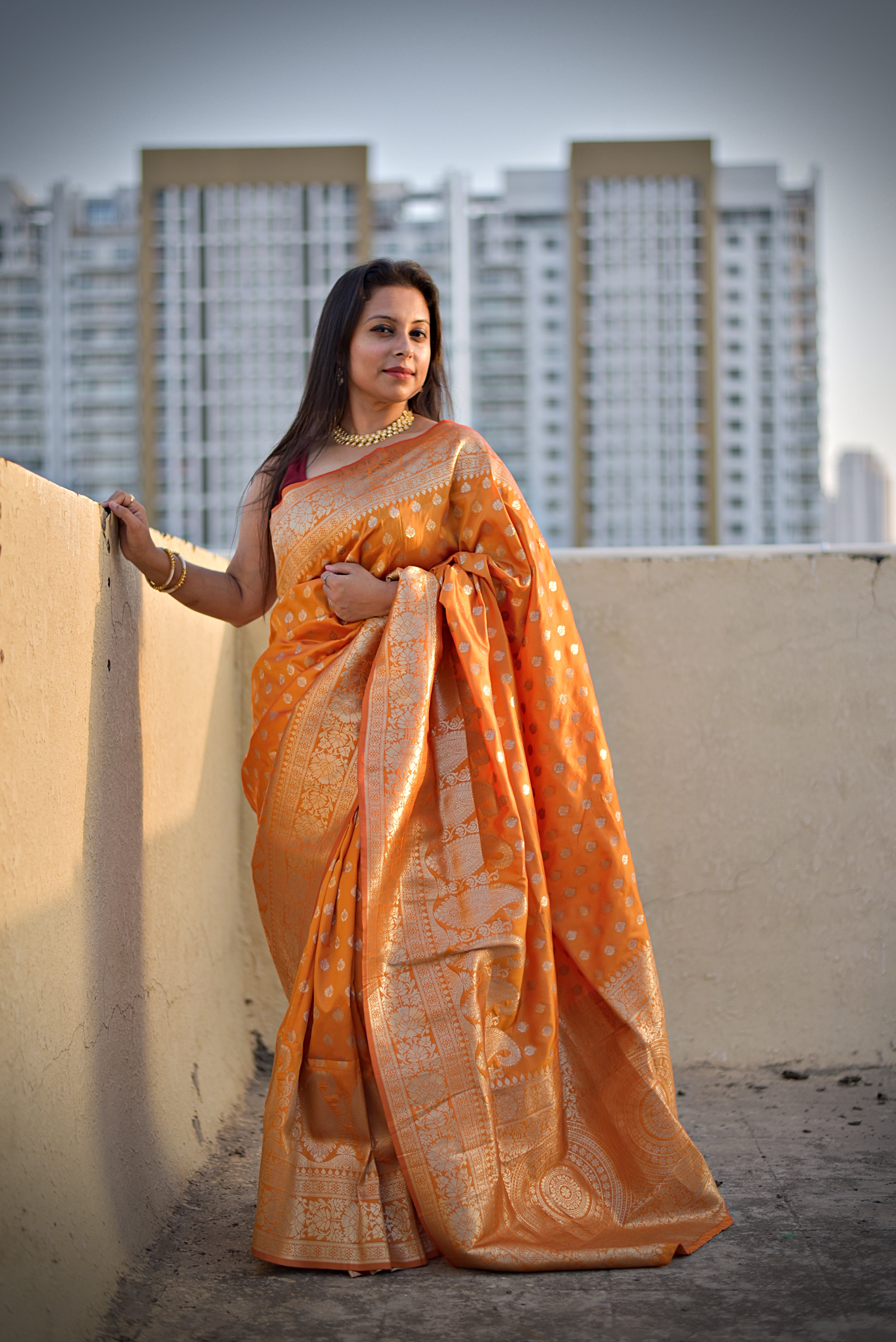 Buy Sarees for Women Banarasi Art Silk Woven Saree l Indian Wedding Gift  Sari with Unstitched Blouse Online at desertcartINDIA